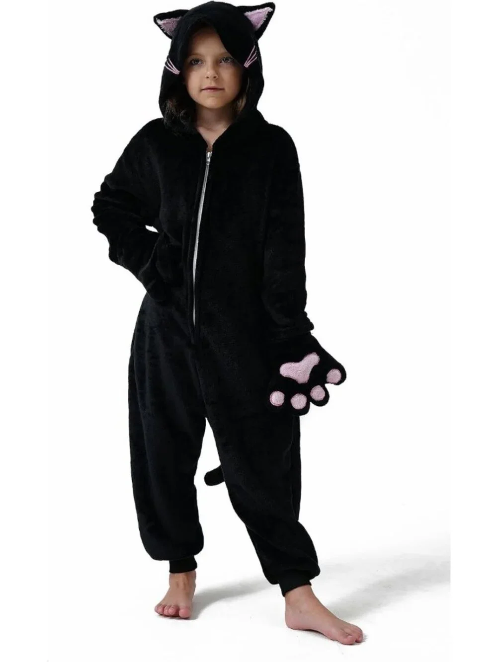 Kids Animal Onesie Costume for Halloween, Funny Cosplay Pajamas 3-14Y